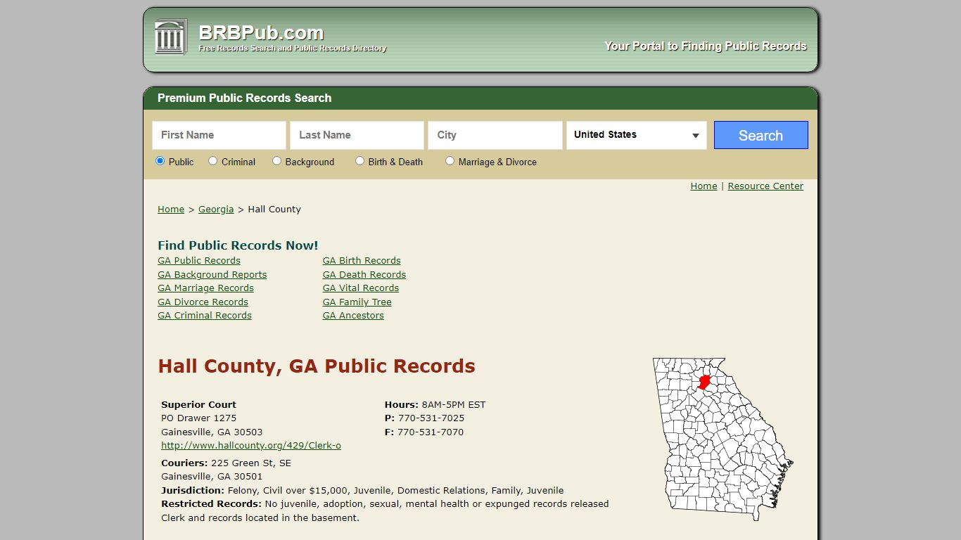 Hall County Public Records | Search Georgia Government ...