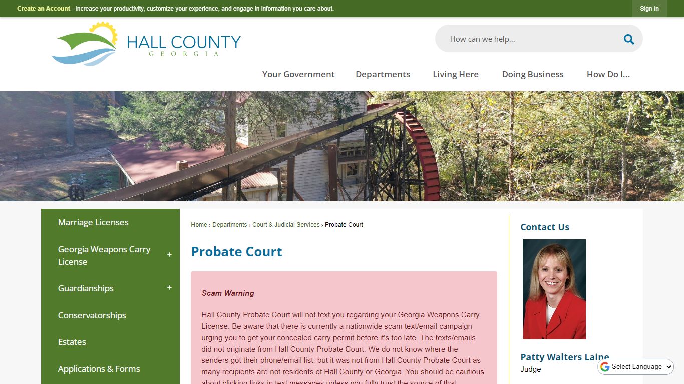 Probate Court | Hall County, GA - Official Website